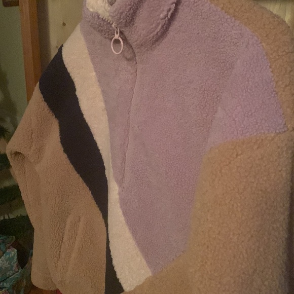 J.O.A. Cropped 3/4 zip sweater size medium - Picture 3 of 5